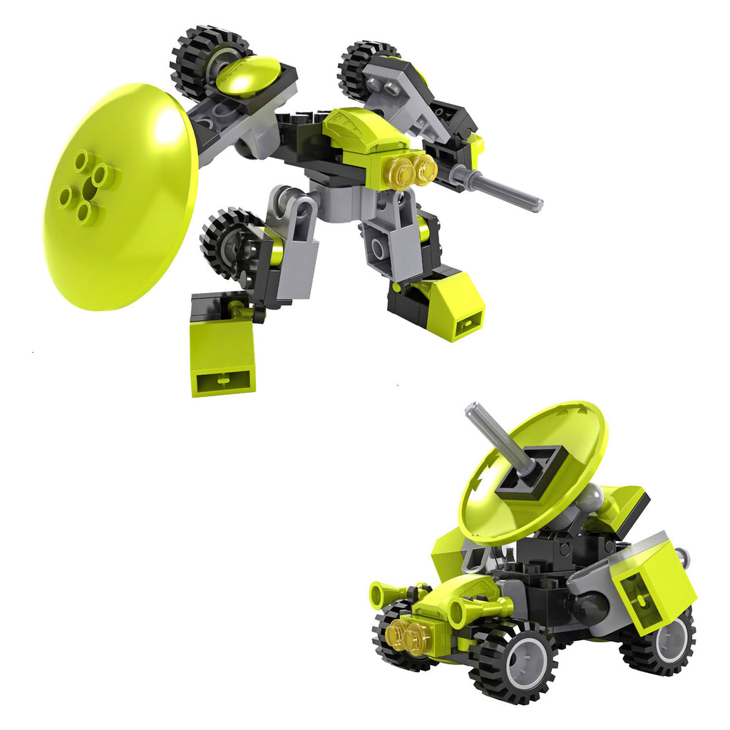 Lobbes speelgoed bv lobbes bouwset robot speelgoed - transformeer ruimtewagen 90-delig.