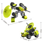 Lobbes speelgoed bv lobbes bouwset robot speelgoed - transformeer ruimtewagen 90-delig.