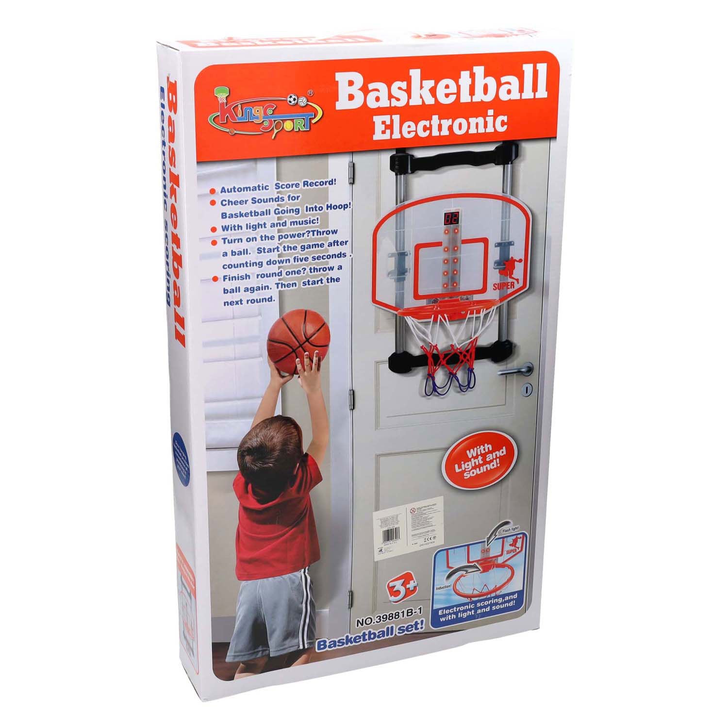 Lobbes - Lobbes Basketbalbord deurhanger met teller