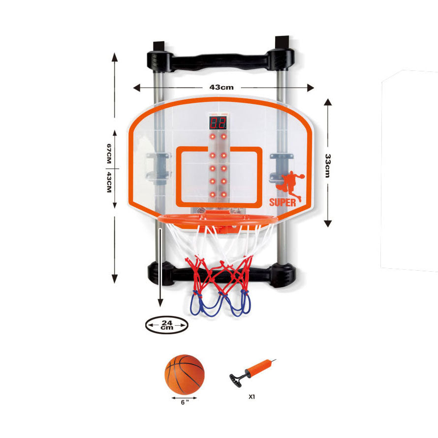 Lobbes Speelgoed- Lobbes SpeelgoedBasketbalbord deurhanger met teller