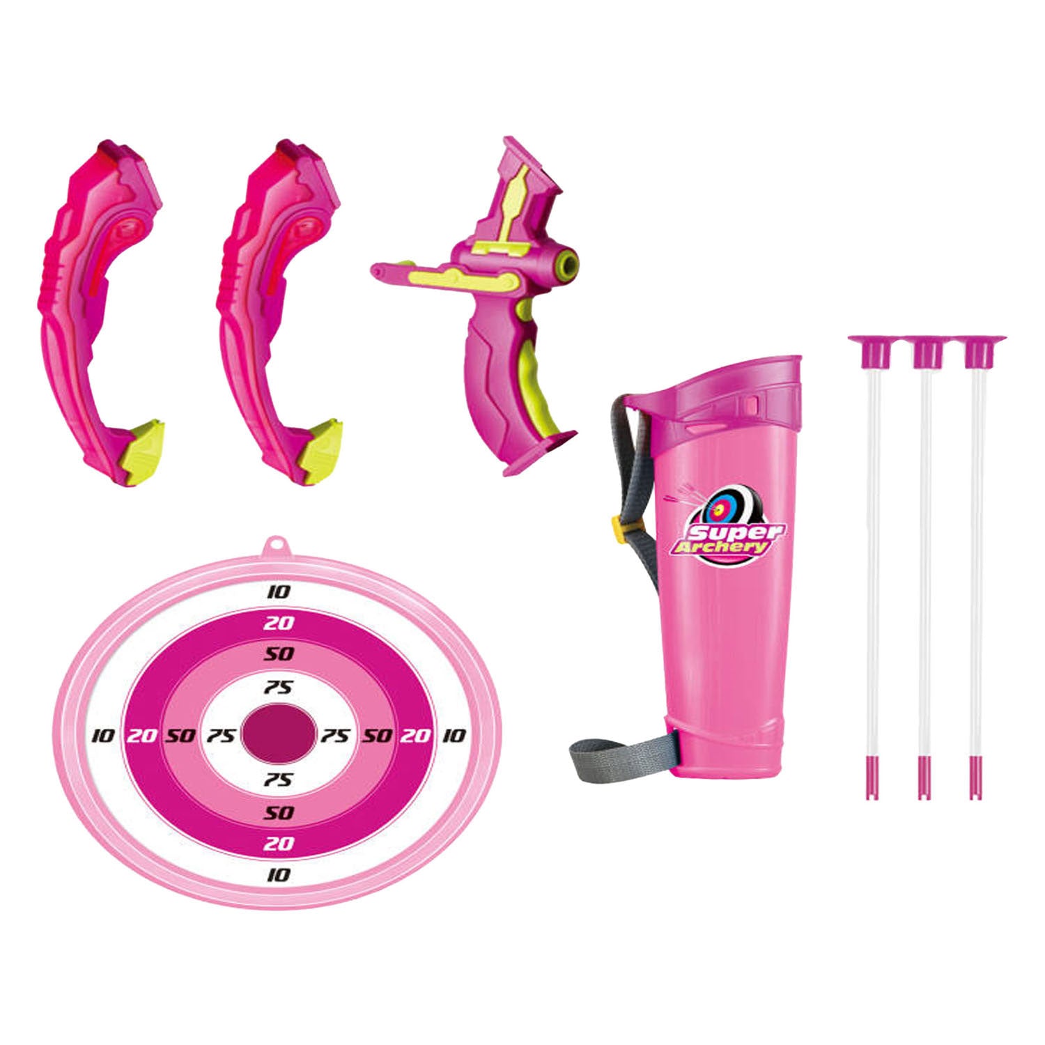 Lobbes - Lobbes Pijl- en boogset met licht roze