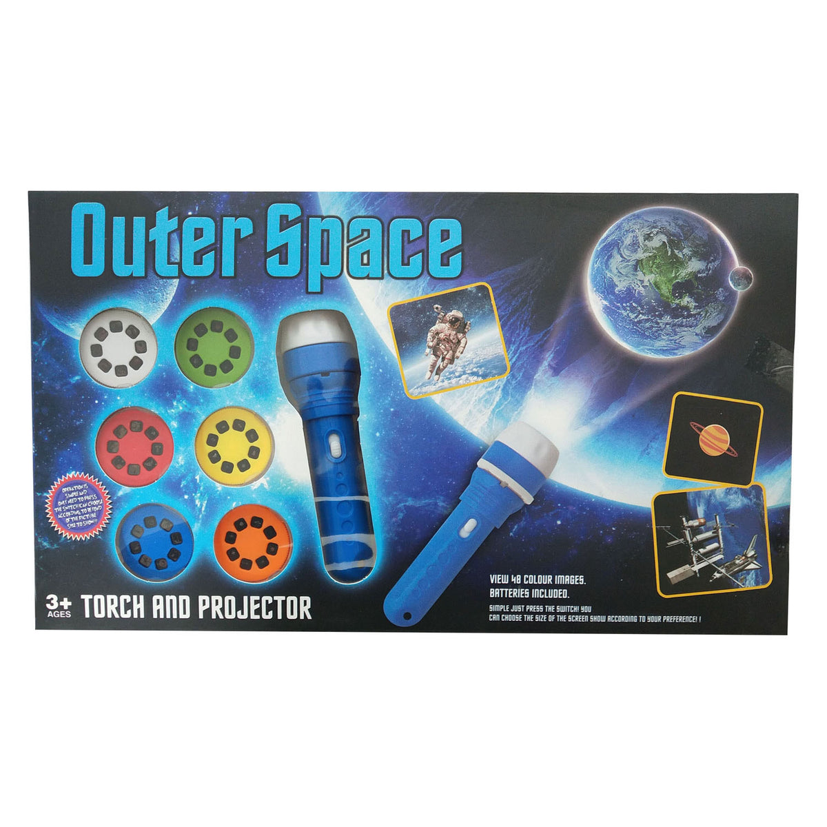 - Outer Space Zaklamp & Projector