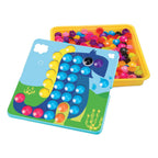 - Kleurenbuttons met Opbergbox Geel 55dlg.
