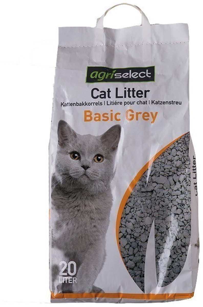 Agriselect kattenbakvulling - grove korrels, 20 ltr - absorptief, zonder geur