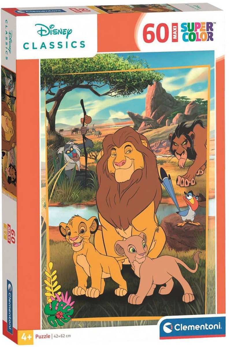 Clementoni maxi legpuzzel the lion king - 60st.