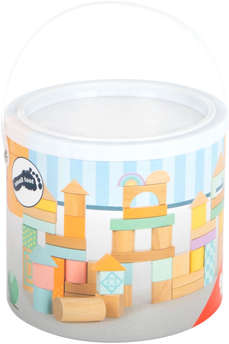 Small Foot - houten bouwblokken pastel 50dlg.