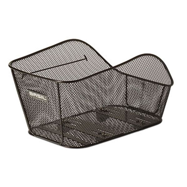 Basil Icon M FM - panier à vélo - à l'arrière - avec matériel de montage - noir