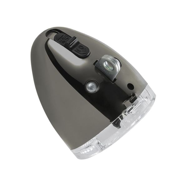 Axa - Led voorlicht koplamp 606 auto on/off naaf 15 lux dark chrome 60cm blister