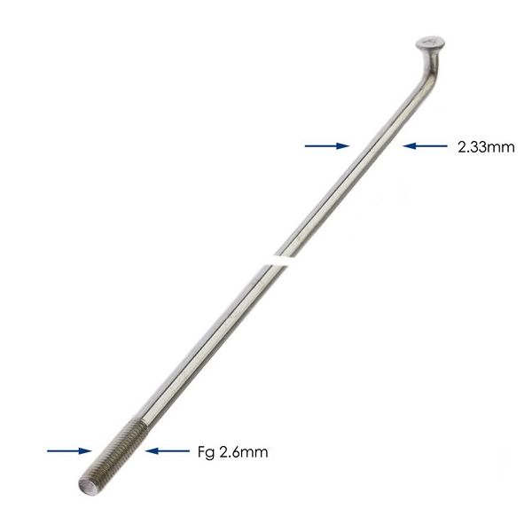 Buzaglo - Buzaglo Spaken 236-13 alpina ø2.33 mm / fg 2.6 - zink (144 stuks)