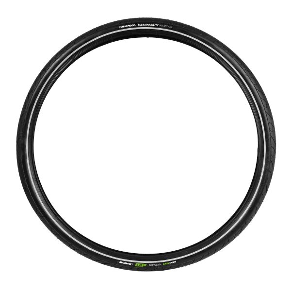 Urbanproof - Urbanproof Buitenband urban proof recycled basic core - 28 x 1.40" / 37-622 - zwart met reflectie