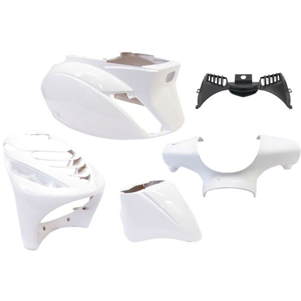 Edge - Plaatset 5-delig voor piaggio zip-sp vanaf bouwjaar 2000 - glanzend wit