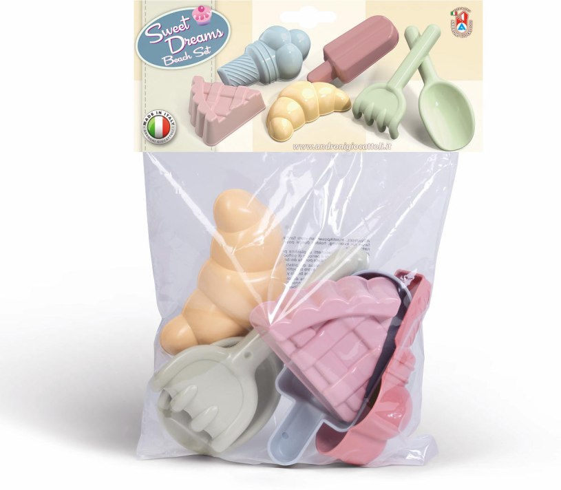 Androni strandset sweet dreams pastel 6-delig