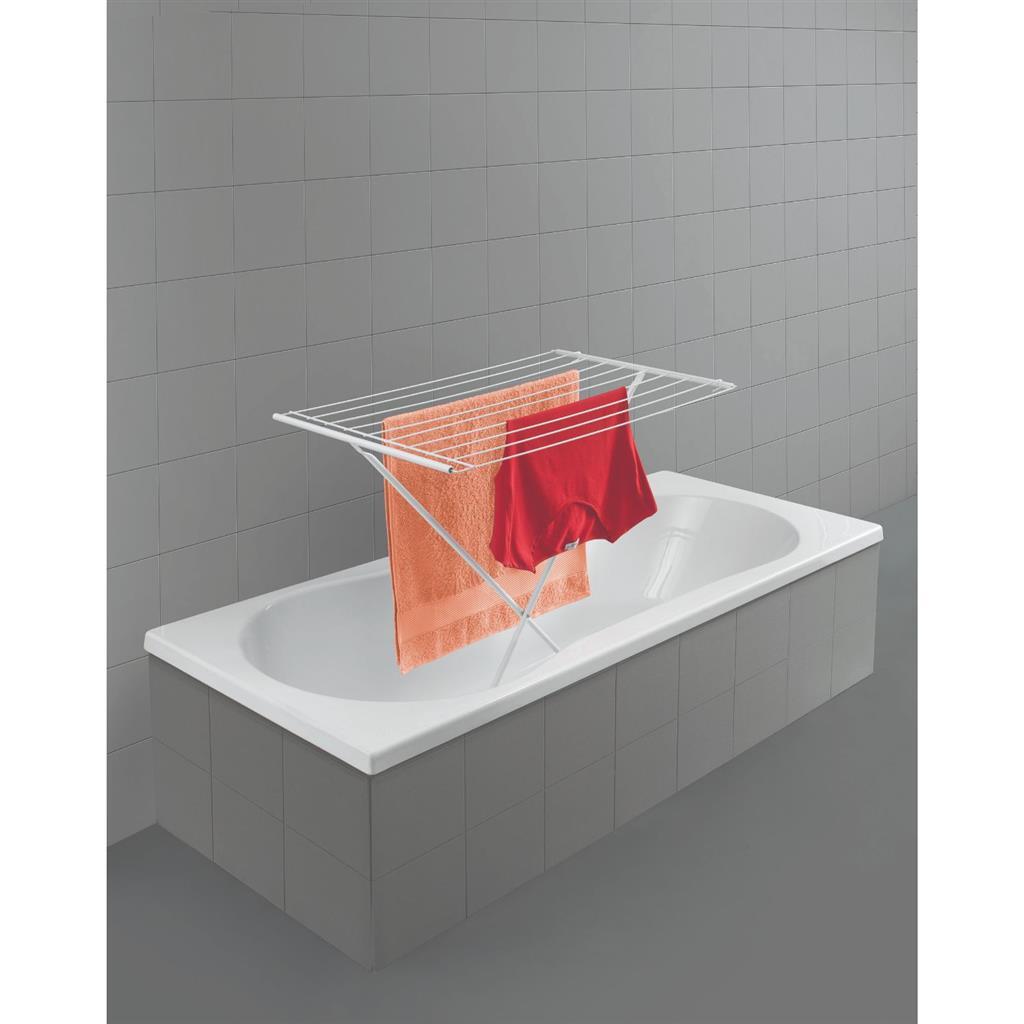 Metaltex - Metaltex Tomado opvouwbaar staand droogrek como 8m wit
