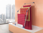 Metaltex cervino badkuipdroogrek 10 m drooglengte wit blauw