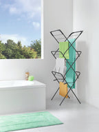 Tomado-metaltex tomado droogrek concerto 9,5m drooglengte zwart met haakjes voor kledinghangers