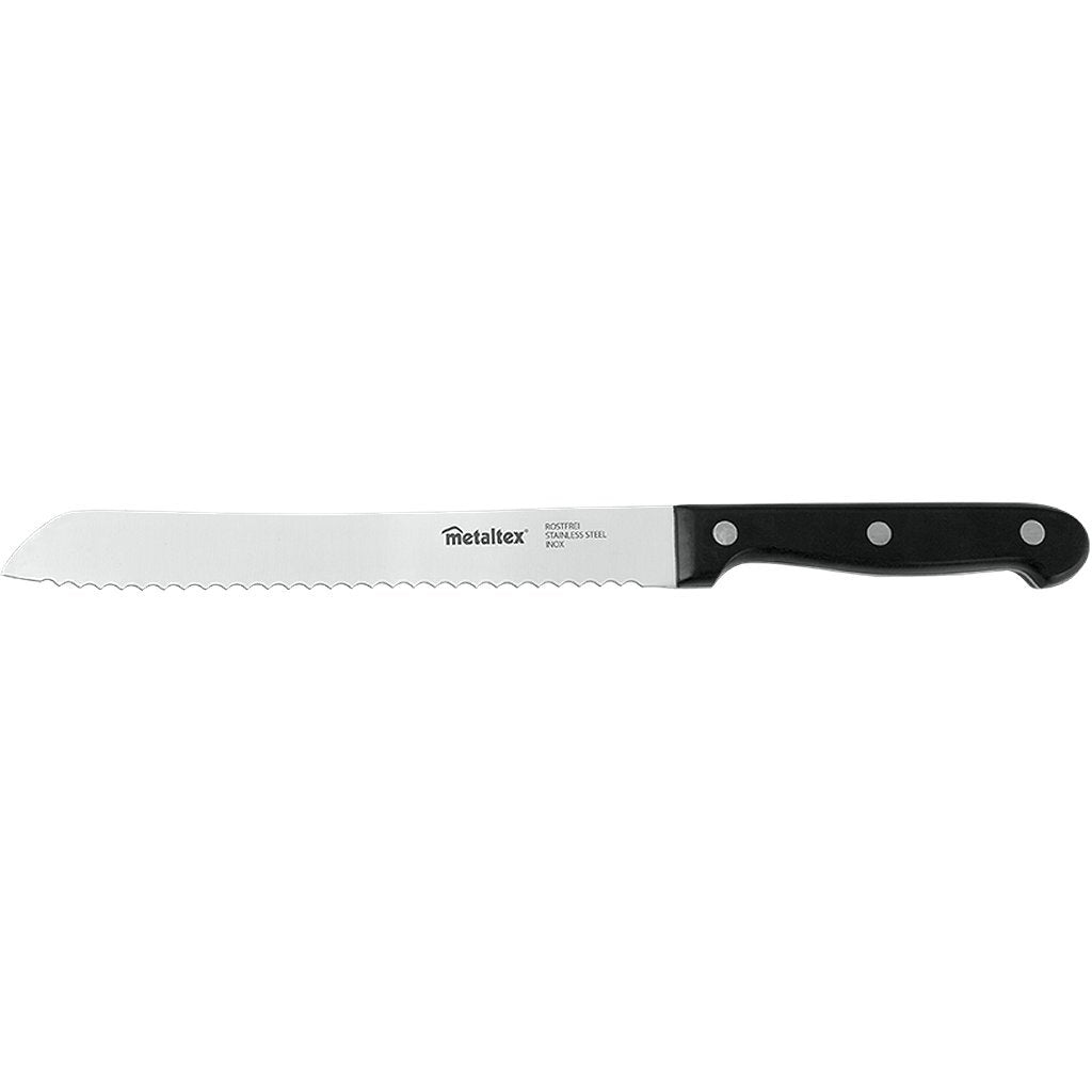 Metaltex professional broodmes 32.5 cm zwart rvs