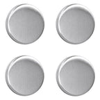 Metaltex magneten rond 4 stuks rvs