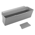 Metaltex clean tex aanrechtafvalbak 35x16x13 cm grijs