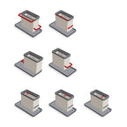 Metaltex - Metaltex kitchen helpers tidy tex gootsteen organiser 24x13x14 cm grijs