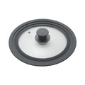 Metaltex pannendeksel 20-24 cm glas silicone zwart