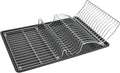 Metaltex afdruiprek wingtex 51x31 cm antraciet zilver 2-delig