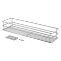 Metaltex smart kitchen schuifbaar mandje 12x42x7 cm zilver