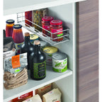 Metaltex smart kitchen schuifbaar mandje 12x42x7 cm zilver