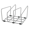 Metaltex backy bakspullen en snijplankhouder 22x21x14 cm zilver
