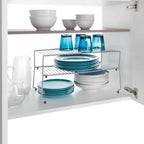 Metaltex sky ruimtewinner 2 etages 47x23x26 cm zilver