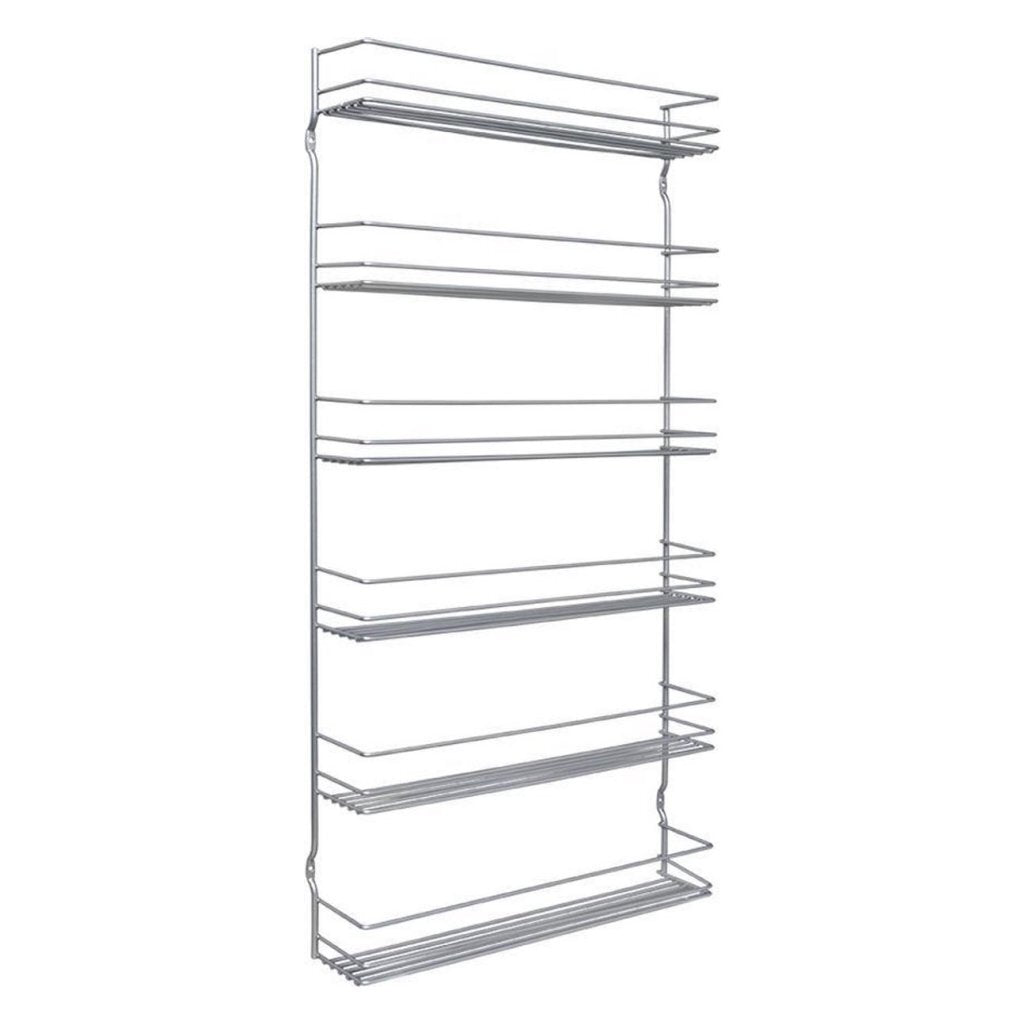 Metaltex pepito kruidenrek 6 etages 36x8x71 cm zilver