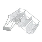 Metaltex - Metaltex up and down rekje 33x28x22 cm zilver