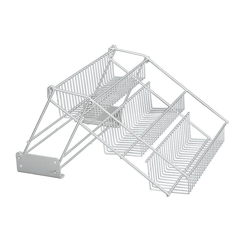 Metaltex - Metaltex up and down rekje 33x28x22 cm zilver