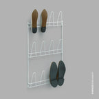 Metaltex - Metaltex wandschoenenrek penny 6 paar schoenen 41x77 cm wit
