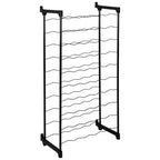 Tomado-metaltex barbera wijnrek voor 50 flessen 108x50x26 cm zwart