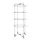 Metaltex aliseo droogtoren 40 m drooglijn 4 etages 76x68x189 cm zilver zwart