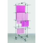 Metaltex aliseo droogtoren 40 m drooglijn 4 etages 76x68x189 cm zilver zwart