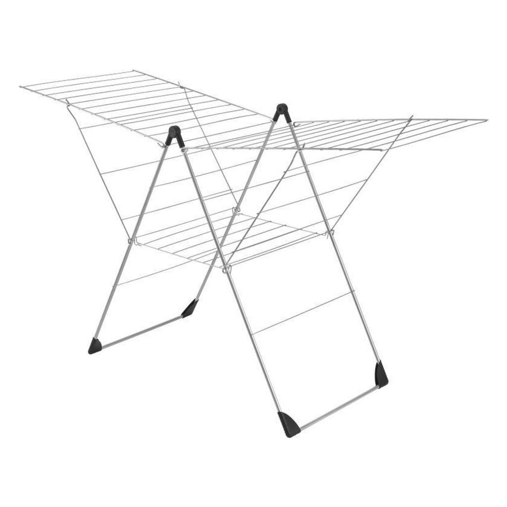 Metaltex - Metaltex vento droogrek 30 m lijn 110x177x67 cm zilver/zwart