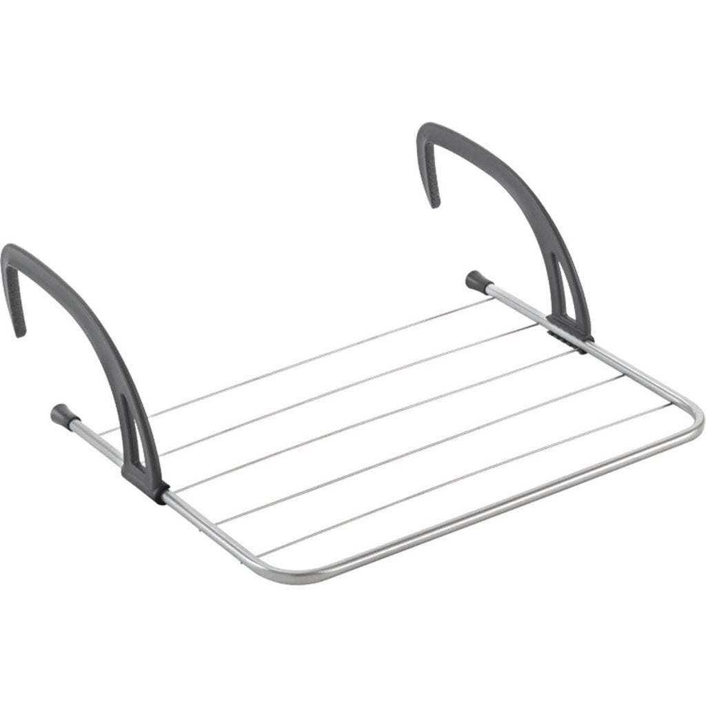 Metaltex - Metaltex favonio radiator-balkon droogrek 3 m drooglijn zilver/zwart