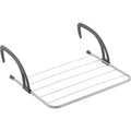 Metaltex - Metaltex favonio radiator-balkon droogrek 3 m drooglijn zilver/zwart