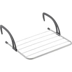 Metaltex - Metaltex favonio radiator-balkon droogrek 3 m drooglijn zilver/zwart