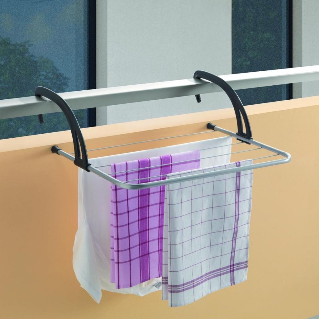 Metaltex - Metaltex Tomado - droogrek favonio voor radiator deur balustrade of balkon - 3 meter drooglengte - zilvergrijs