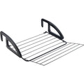 Tomado - Tomado - droogrek hangend bries - 6 meter drooglengte - ophangen aan radiator deur douchewand of balkon - verstelbare ophanghaken - zwart