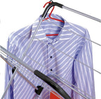 Tomado metaltex concerto slim droogrek 9,5 m zilver met haakjes voor kledinghangers