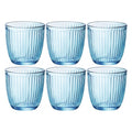 Overige merken bormioli rocco waterglazen 290 ml 6 stuks blauw transparant glas