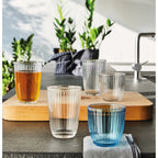 Overige merken bormioli rocco waterglazen 290 ml 6 stuks blauw transparant glas