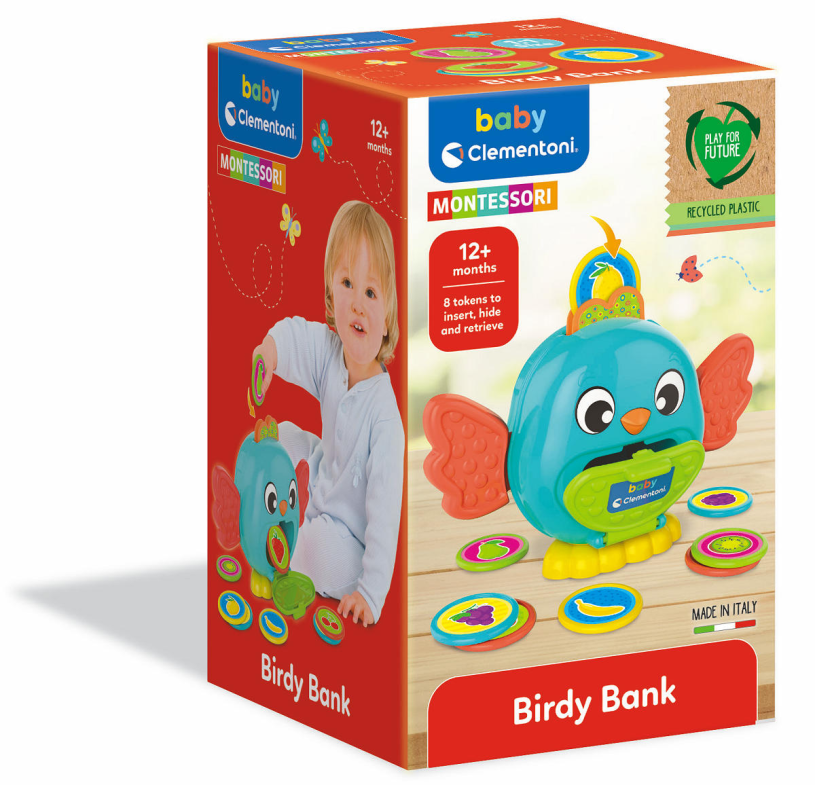 Clementoni baby spaarpot vogel