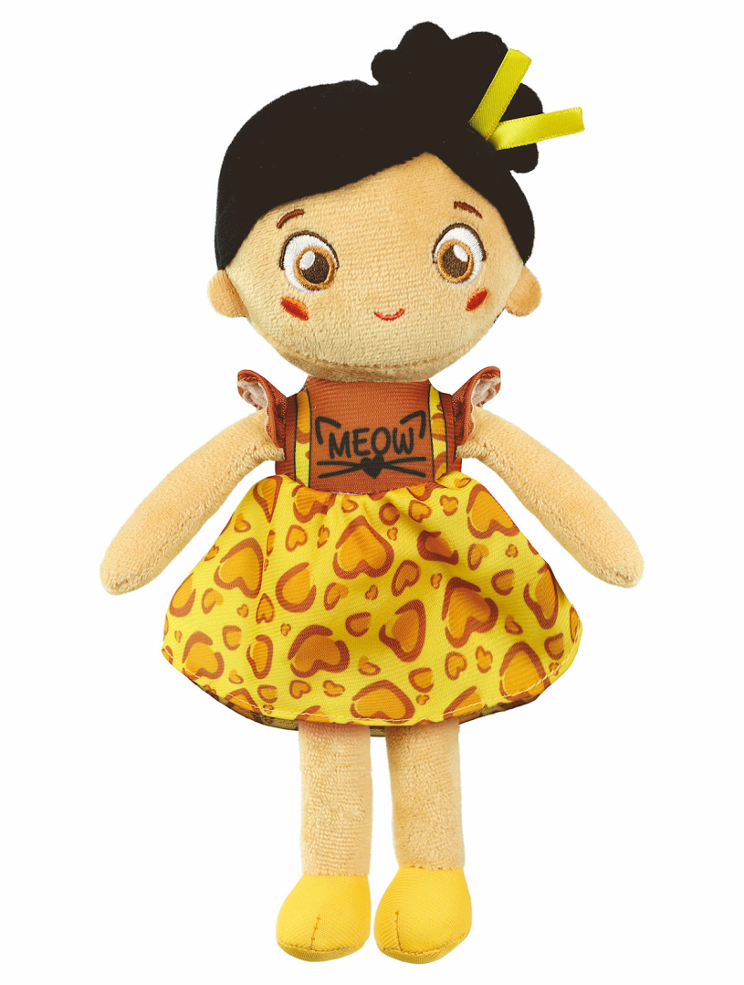 Clementoni zachte knuffelpop kitty kate - knuffel en pop voor baby en peuter - zacht kraamcadeau - wasbaar poppen speelgoed voor de allerkleinsten