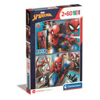 Clementoni supercolor puzzel spiderman 2x60 stukjes