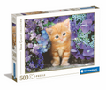 Clementoni puzzel kat met bloemen, 500st.