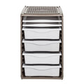 Bama ri,ordino opbergsysteem 34x41x53 cm taupe wit